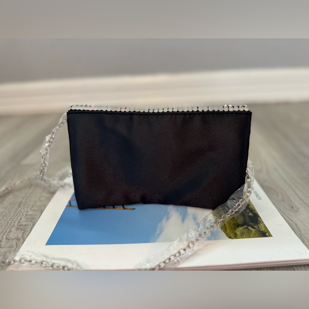 Amber Sceats Stella Crystal Bag Cubic Zirconia crystals front flap & chain strap - Picture 3 of 7